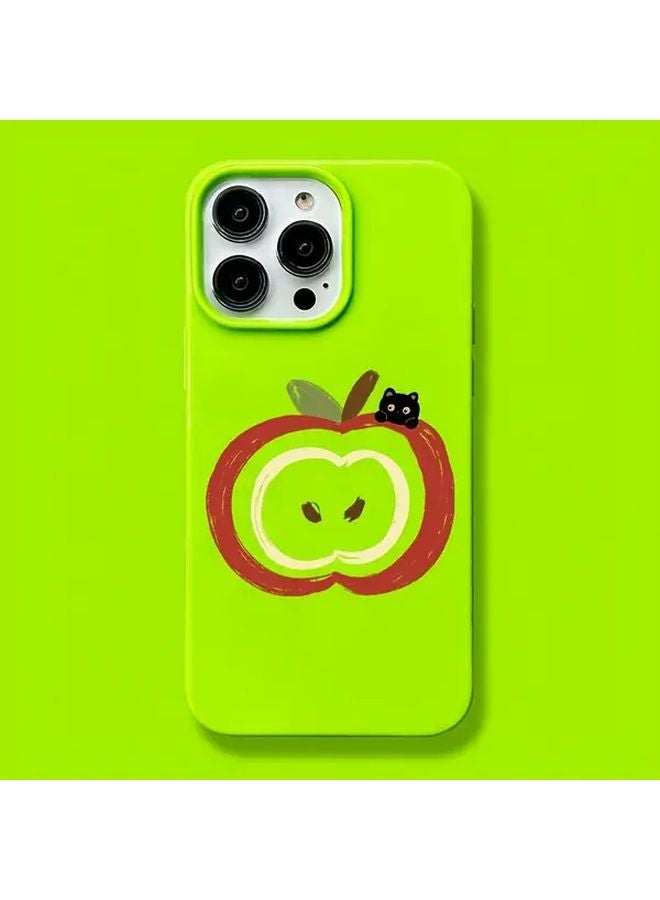 Green Jelly Glossy Anti Fall Protective Case for iPhone 11 Pro Max - Image 1